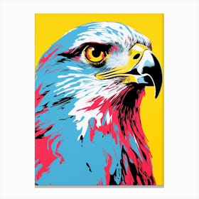 Andy Warhol Style Bird Falcon 1 Canvas Print