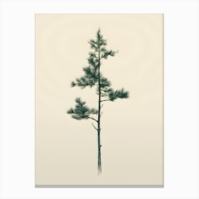 Minimal Pine Tree 1 Canvas Print