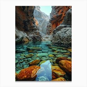 Canyons Of The Red Sea Canvas Print