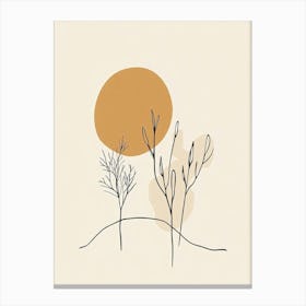 Trees In The Sun Canvas Print