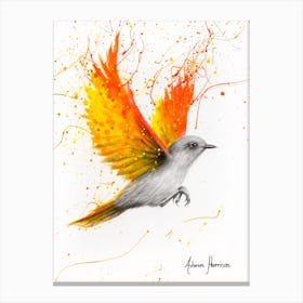 Citrus Star Bird Canvas Print