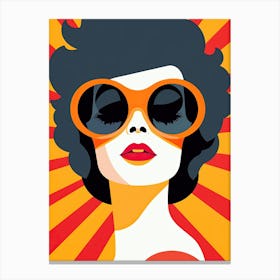 Disco pop art Canvas Print