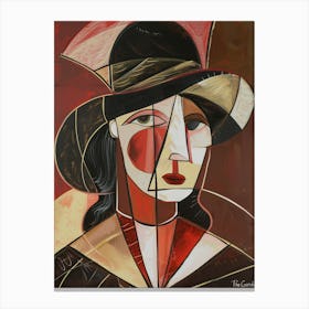 Woman In A Hat 7 Canvas Print