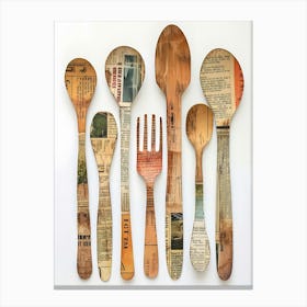 Newspaper Spoons Canvas Print