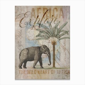 Africas Wild Heart Canvas Print