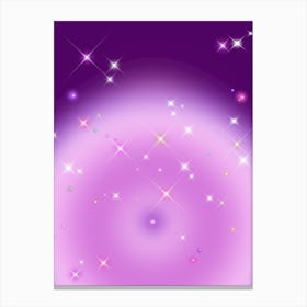 Relaxing Gradient – Amethyst Aura Canvas Print