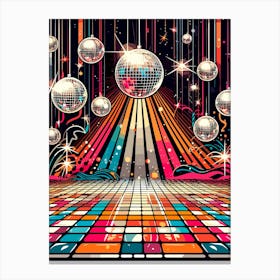 Disco Dance Floor Canvas Print