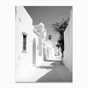 Tunis, Tunisia, Black And White Photography 4 Canvas Print