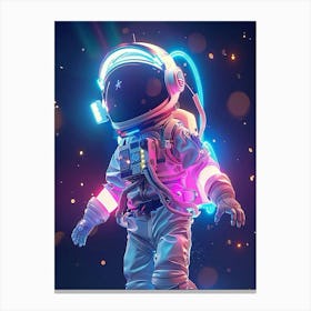 Neon Astronaut Canvas Print