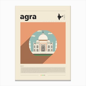 Agra City Canvas Print