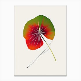 Nasturtium Leaf Abstract 2 Canvas Print
