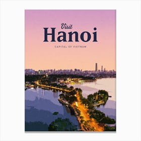 Visit Hanoi Canvas Print