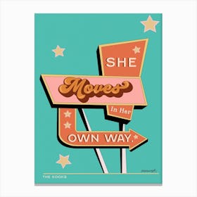 The Kooks She Move In Her Own Way Canvas Print