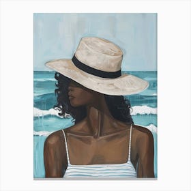 Woman At The Beach 1 Canvas Print