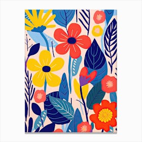 Flowers 12, Matisse style, Floral Canvas Print