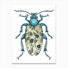 Beetle Illustration Canvas Print