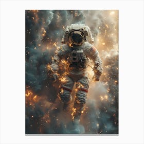 Astronaut In Space 3 Canvas Print