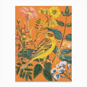 Spring Birds Yellowhammer 2 Canvas Print