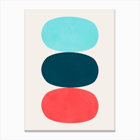 Colored ovals 4 Canvas Print