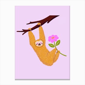 Cute Sloth Canvas Print