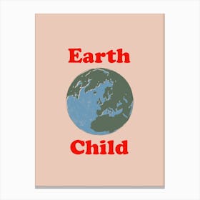 Earth Child Beige Canvas Print