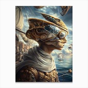 Sailor Sci-Fi Futuristic Portrait Canvas Print