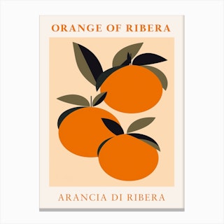 Orange Of Ribera Canvas Print