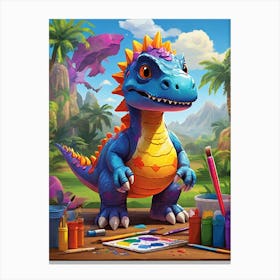 Dinosaur Painting 1 Canvas Print