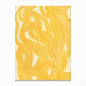 Yellow Pasta Canvas Print