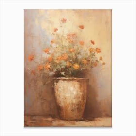 Flowers In A Pot Canvas Print