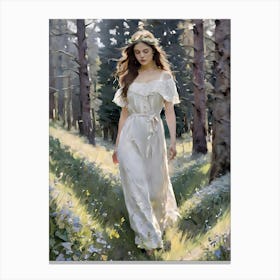 Princess Oil Painting | painting home decor| Woman with Brown Hair Painting | Vintage Wall Art | Woman portrait Canvas Print