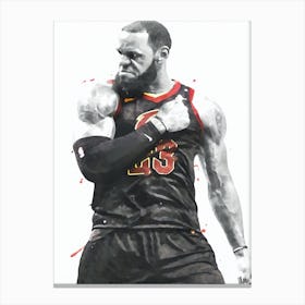 Lebron James Cleveland Cavaliers Canvas Print