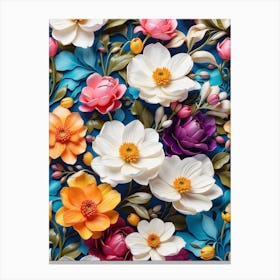 Floral Wallpaper 3 Canvas Print