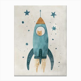 Boho Nursery 16 Space Cat Canvas Print