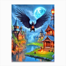 Faerie Village Canvas Print