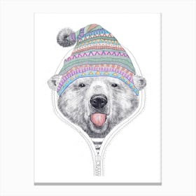 Bear In A Hood Canvas Print