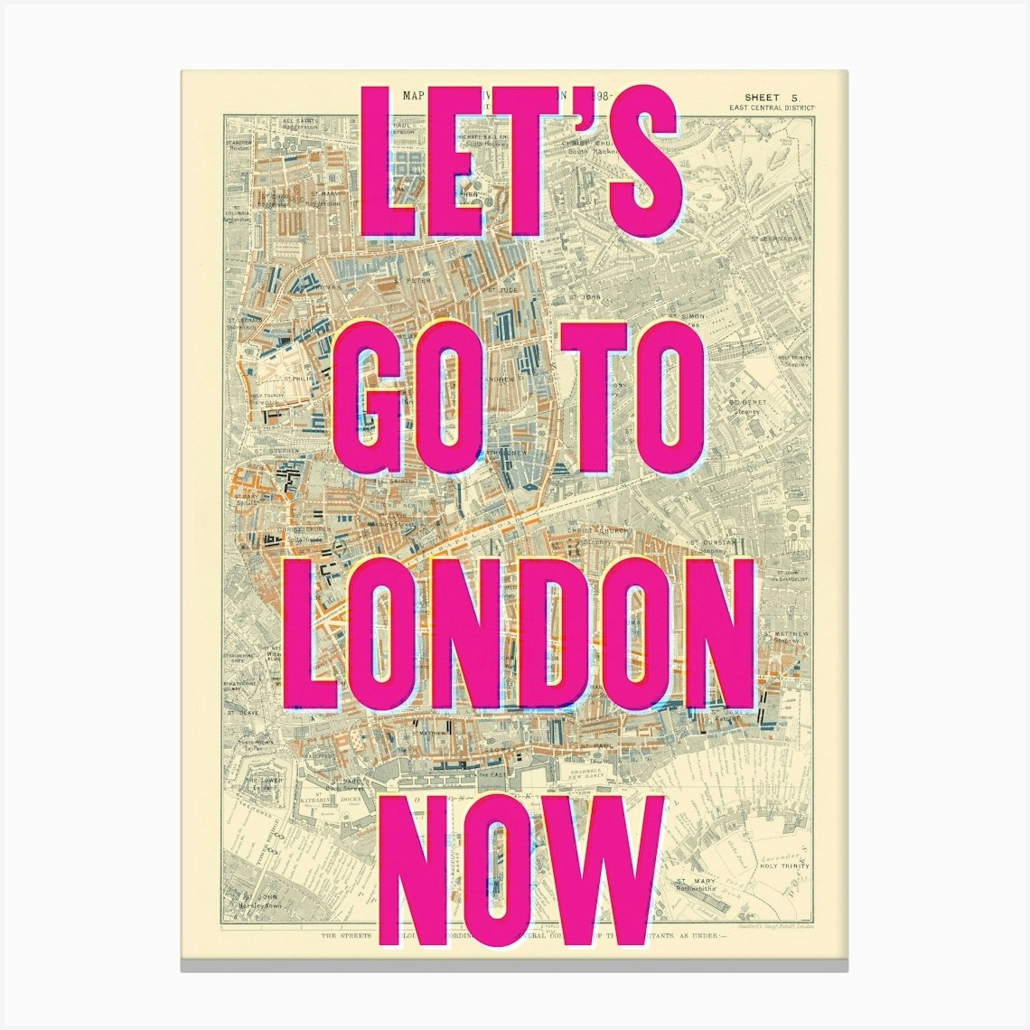 Lets Go To London Now Canvas Print by YOHUGA