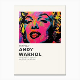 Museum Poster Inspired By Andy Warhol 4 Canvas Print