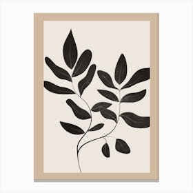 Minimalist Plants & Leaves Art 5 Canvas Print