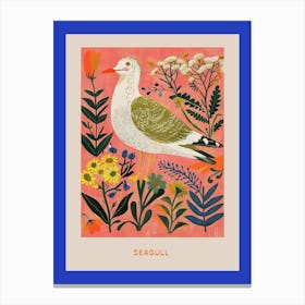 Spring Birds Poster Seagull 4 Canvas Print