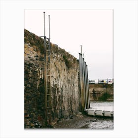 Ladder In Mud Canvas Print