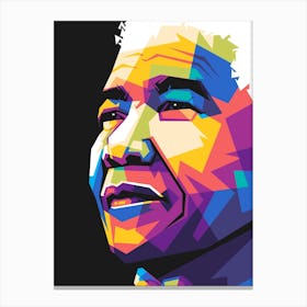 Nelson Mandela Wpap Canvas Print