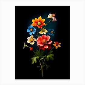 Flowers In A Vase 50 Canvas Print