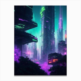 Futuristic Cityscape 2 Canvas Print