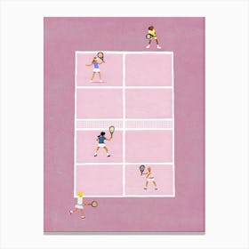 Minimalist Tennis Poster Canvas Print