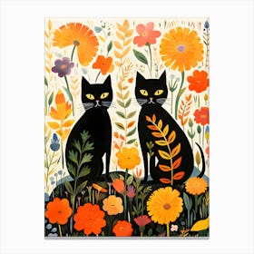 Feline Flourish Canvas Print