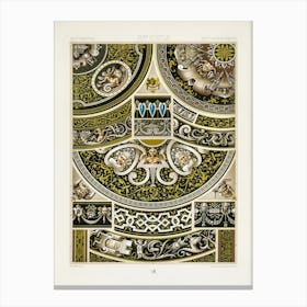 16th Century Pattern, Albert Racine 3 Canvas Print