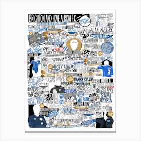 Brighton And Hove Albion 1 Canvas Print