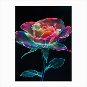 Fractal Rose 1 Canvas Print