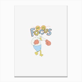 Focus Boxing Goose Canvas Print